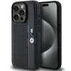Telefoniümbris BMW Perforated Tricolor Line BMHCP15L23PUPVK, Apple iPhone 15 Pro, must