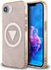 Telefoniümbris Guess IML Metal Glitter 4G Circle Triangle MagSafe, Apple iPhone 16e, roosa