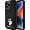 Telefoniümbris Karl Lagerfeld Silicone Choupette Metal Pin KLHCP15XSMHCNPK, Apple iPhone 15 Pro Max, must