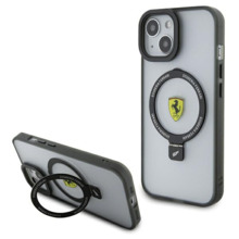 Telefoniümbris Ferrari Ring Stand 2023 Collection FEHMP15SUSCAH, Apple iPhone 15 6.1, läbipaistev