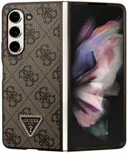 Telefoniümbris Guess Leather 4G Triangle Strass GUHCZFD5P4TDPW, Samsung Galaxy Z Fold 5, pruun