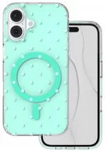 TFO Bubble Dots Mag ümbris, Apple iPhone 16 6,1, roheline