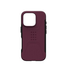 Telefoniümbris UAG Civilian Magsafe, Apple iPhone 16 Pro, punane (Bordeaux)