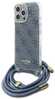 Telefoniümbris Guess GUHCP16XHC4SEB Crossbody Cord 4G Print, Apple iPhone 16 Pro Max, sinine