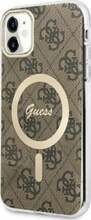 Telefoniümbris Guess GUHMN61H4STW 4G MagSafe, Apple iPhone 11, pruun