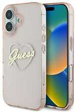 Telefoniümbris Guess IML Heart, Apple iPhone 16, roosa
