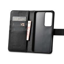 iCarer Wallet, Samsung Galaxy S23+, nahast rahakotiümbrus, must