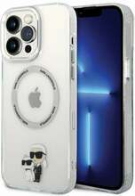 Telefoniümbris Karl Lagerfeld Iconic Karl&Choupette Magsafe KKLHMP13XHNKCIT, Apple iPhone 13 Pro Max, läbipaistev