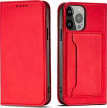 Telefoniümbris Magnet Card Case, Samsung Galaxy S23 Ultra, punane