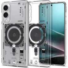 Telefoniümbris Spigen Ultra Hybrid Mag, Samsung Galaxy S25 Edge, läbipaistev
