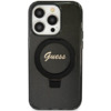 Telefoniümbris Guess Ring Stand Script Glitter GUHMP12MHRSGSK, Apple iPhone 12/12 Pro, must