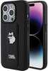 Telefoniümbris Karl Lagerfeld Gripstand Saffiano Choupette Pins KLHCP15XGSACHPK, iPhone 15 Pro Max, must