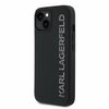 Telefoniümbris Karl Lagerfeld 3D Rubber Glitter Logo, Apple iPhone 13, must