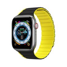 Dux Ducis Magnetic Strap, Apple Watch SE, 9, 8, 7, 6, 5, 4, 3, 2, 1 (41, 40, 38 mm), must/kollane