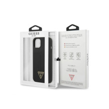 Telefoniümbris Guess GUHCP13SSLTGK Silicone Triangle, Apple iPhone 13 mini, must