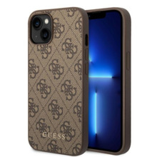 Telefoniümbris Guess GUHCP15MG4GFBR 4G Metal Gold Logo, Apple iPhone 15 Plus, pruun