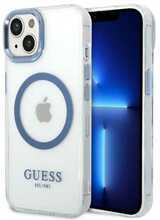 Telefoniümbris Guess Metal Outline MagSafe GUHMP14MHTRMB, Apple iPhone 14 Plus, sinine