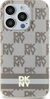 DKNY DKHMP15SHCPTSE IML Checkered Mono Pattern & Printed Stripes MagSafe ümbris, iPhone 13/14/15, beež
