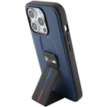 Telefoniümbris BMW M Grip Stand Bicolor BMHCP15LGSPBIV, Apple iPhone 15 Pro, tumesinine