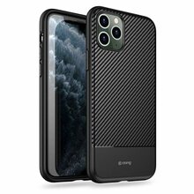 Crong Prestige Carbon Cover ümbris, Apple iPhone 11 Pro Max, must