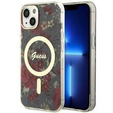 Telefoniümbris Guess Flower MagSafe GUHMP14SHCFWSA, Apple iPhone 14/15/13 6.1, roheline/khaki