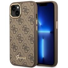 Telefoniümbris Guess GUHCP14MHG4SHW 4G Vintage Gold Logo, iPhone 14 Plus / 15 Plus 6.7, pruun