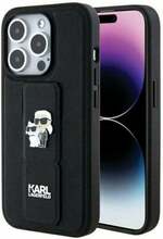 Telefoniümbris Karl Lagerfeld Gripstand Saffiano KLHCP13LGSAKCPK, Apple iPhone 13 Pro/13, must