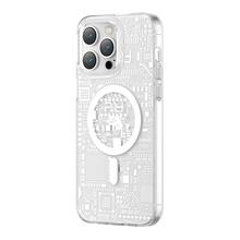 Telefoniümbris Kingxbar PQY Geek, iPhone 14 Pro Max, hõbedane
