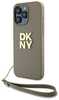 Telefoniümbris DKNY Hardcase Wrist Strap Stock Logo DKHCP15XPBSWSE, Apple iPhone 15 Pro Max, beež