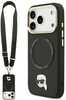 Karl Lagerfeld Big Strap Karl Metal Logo MagSafe ümbris, Apple iPhone 17 Pro, must