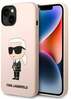 Telefoniümbris Karl Lagerfeld KLHMP14MSNIKBCP Silicone Ikonik, Apple iPhone 14 Plus, roosa