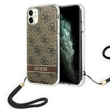 Telefoniümbris Guess 4G Print Strap GUOHCN61H4STW, Apple iPhone 11, pruun