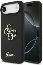 Guess GUHCP17MSC4GSMK silikoonümbris, iPhone 17 Air, must, Big 4G Script