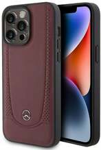 Telefoniümbris Mercedes MEHCP15LARMRE Leather Urban Bengale, Apple iPhone 15 Pro, punane