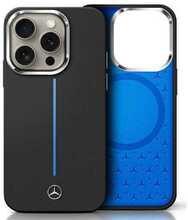Telefoniümbris Mercedes MEHMP16S23SUMBK Stripe MagSafe, Apple iPhone 16, sinine