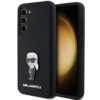 Karl Lagerfeld Silicone Ikonik Metal Pin KLHCS23SSMHKNPK ümbris, Samsung Galaxy S23, must