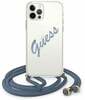 Telefoniümbris Guess GUHCP12MCRTVSBL Script Vintage, Apple iPhone 12/12 Pro, sinine