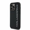 Telefoniümbris Karl Lagerfeld 3D Rubber Glitter Logo, Apple iPhone 14 Pro, must