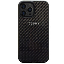 Audi Carbon Fiber AU-TPUPCIP13PM-R8/D2-BK ümbris, Apple iPhone 13 Pro Max, must