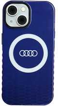 Audi IML Big Logo MagSafe ümbris AU-IMLMIP15-Q5/D2-BE, Apple iPhone 13/14/15, sinine
