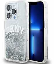 Telefoniümbris DKNY Liquid Glitter Arch Logo, Apple iPhone 14 Pro, läbipaistev