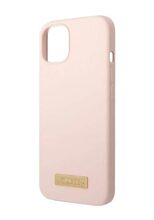 Telefoniümbris Guess GUHMP13SSBPLP Silicone Logo Plate MagSafe, Apple iPhone 13 Mini, roosa