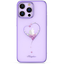 Silikoonümbris Kingxbar Wish Series Swarovski kristallidega, Apple iPhone 14 Plus, lilla