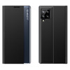 Telefoniümbris Sleep Case Bookcase Type nutika aknaga, Samsung Galaxy A22 4G, must