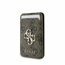 Telefoniümbris Guess 4G Metal Logo MagSafe Cardslot Stand, pruun