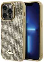 Telefoniümbris Guess Disco Metal Script GUHCP15LPMSDGSD, Apple iPhone 15 Pro, kuldne