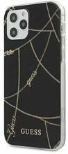 Telefoniümbris Guess GUHCP12LPCUCHBK Gold Chain Collection, Apple iPhone 12 Pro Max, must
