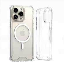 Telefoniümbris Hurtel Clear Corner Case MagSafe, Apple iPhone 16 Plus, läbipaistev