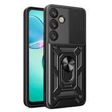 Telefoniümbris Hurtel Hybrid Armor Camshield, Samsung Galaxy S25 Plus, must