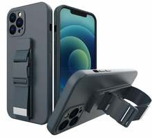 Telefoniümbris Hurtel Rope Case, Apple iPhone 13 Pro Max, tumesinine